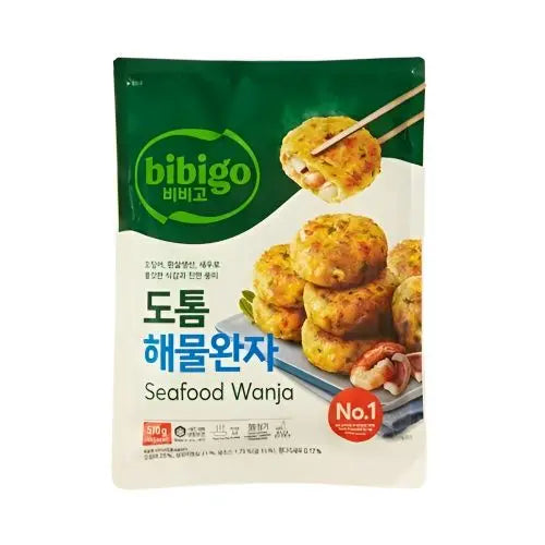 해산물 패티와 채소