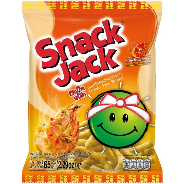 Snack Jack Green Pea Snack Salt And Chili Prawn Flavor
