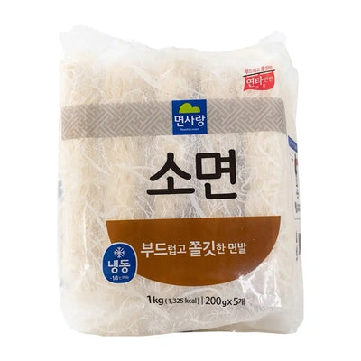 Frozen Thin Wheat Noodles (SoMyun) 1kg (200g x 5)