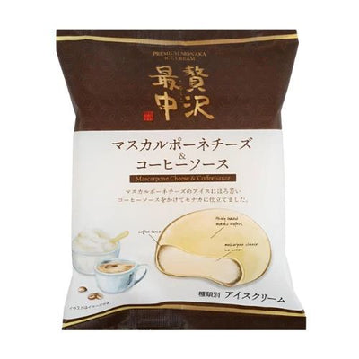 프리미엄 모나카 아이스크림 마스카포네 치즈 & 커피 소스