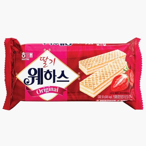 딸기 웨하스 과자